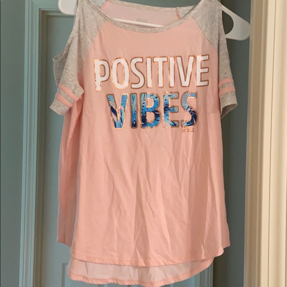 Girls cold shoulder top